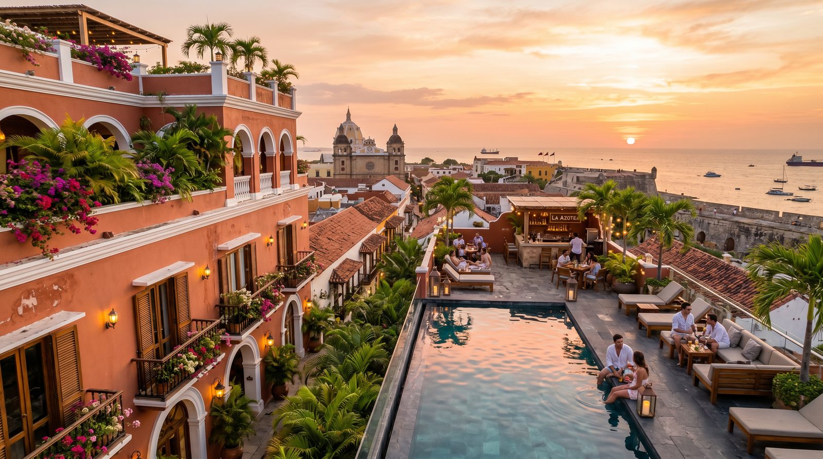 Fachada del Hotel Stay Villa Marta, en el centro de Cartagena de Indias